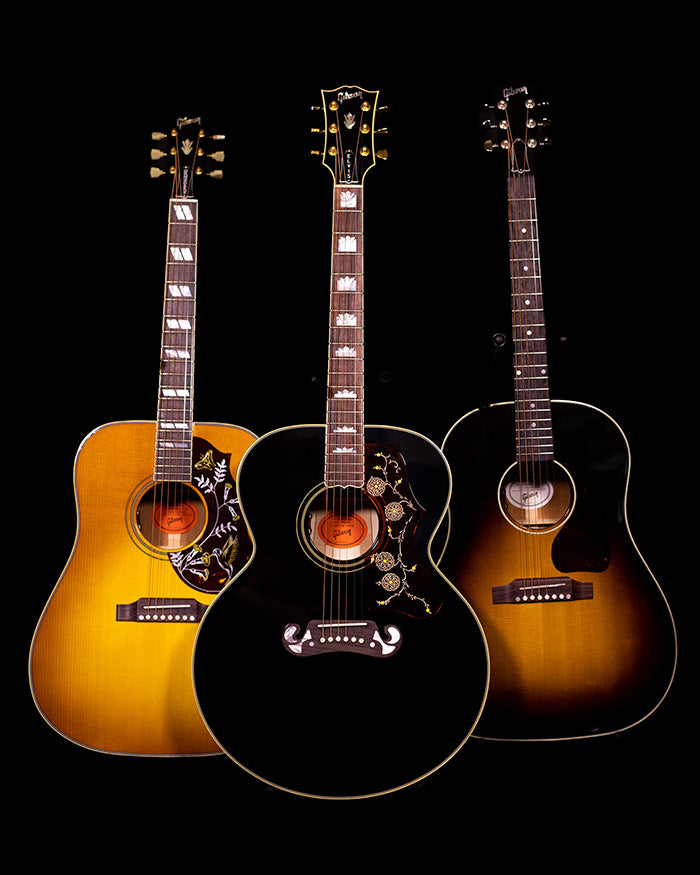 Gibson acoustic-guitar group photograph from the original article