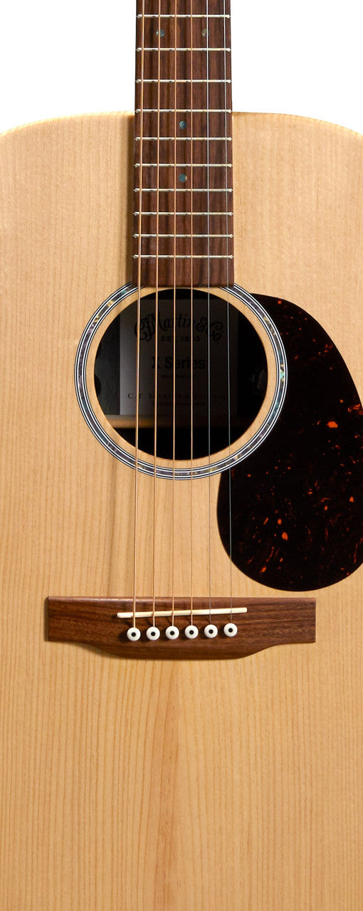 Martin 000X2E Brazilian Rosewood X Series Auditorium Acoustic-Electric Guitar - body and soundhole detail