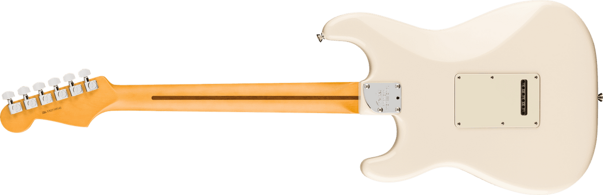 Fender American Professional Stratocaster in Olympic White, rear view