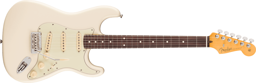 Fender American Professional Stratocaster, Rosewood Fingerboard, Olympic White, full front view
