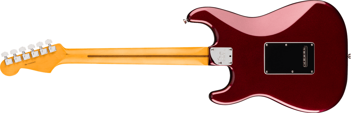 Fender American Professional Stratocaster in Oxblood, rear view