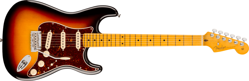 Fender American Professional Stratocaster, Maple Fingerboard, 3-Color Sunburst, full front view
