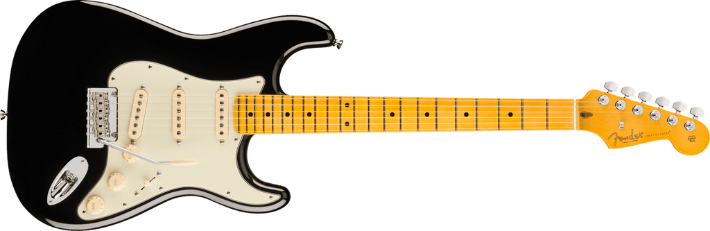 Fender American Professional Stratocaster, Maple Fingerboard, Black, full front view