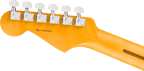 Fender American Professional Stratocaster in Black, back of the headstock and neck
