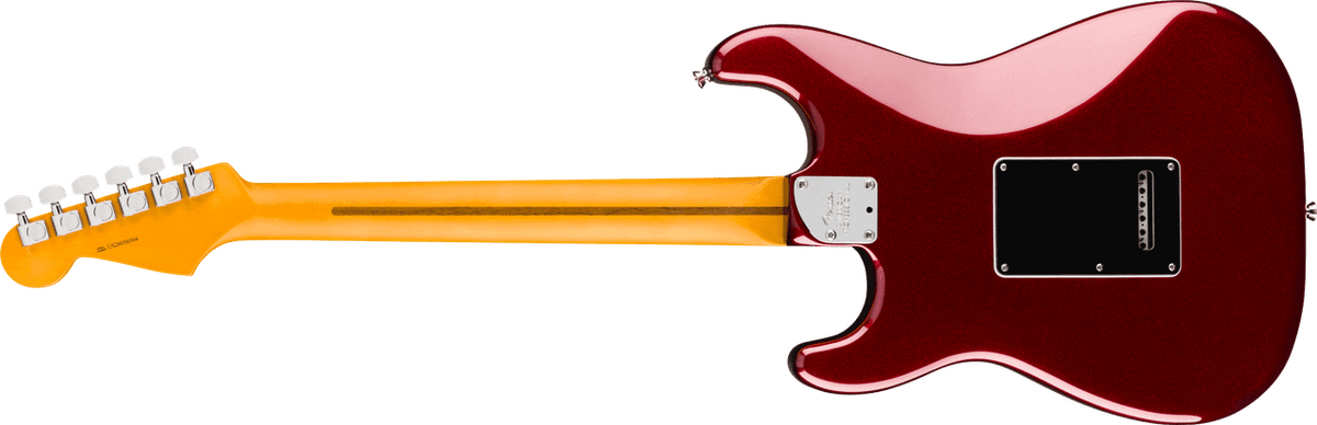 Fender American Professional Stratocaster in Oxblood, rear view