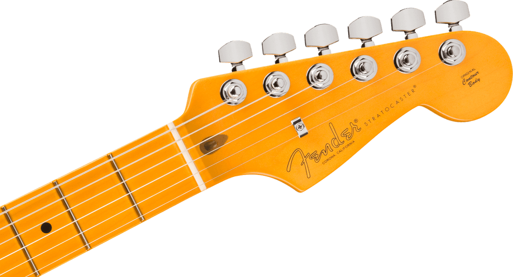 Fender American Professional Stratocaster in Oxblood, headstock face
