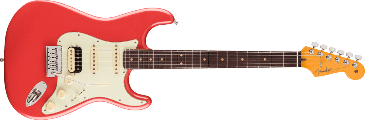 Fender American Ultra Luxe Vintage '60s Stratocaster HSS, Rosewood Fingerboard, Fiesta Red