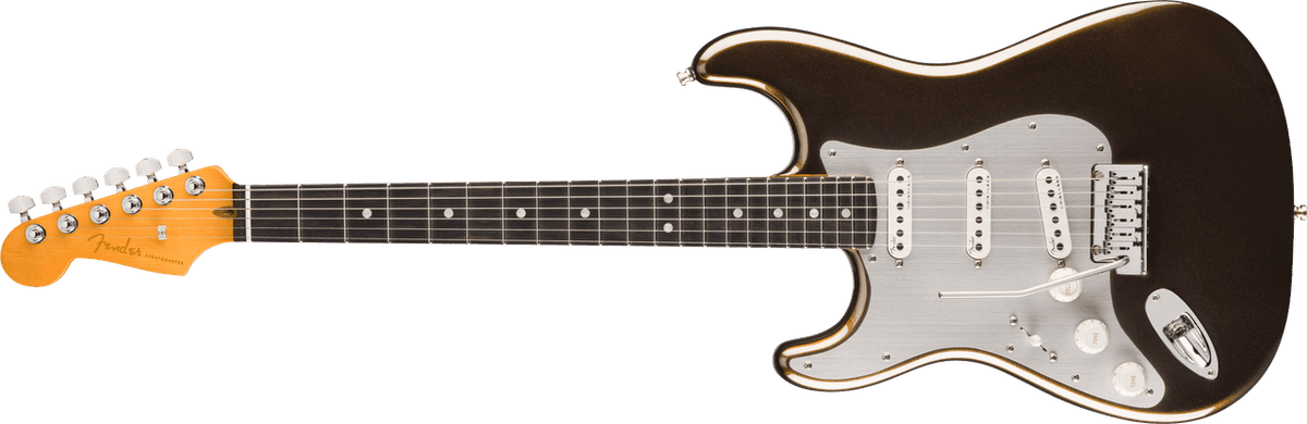 Fender American Ultra II Stratocaster Left-Hand, Ebony Fingerboard, Texas Tea