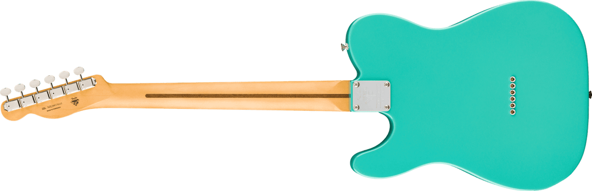Fender 75th Anniversary Player II Telecaster Seafoam Green — body and neck rear view