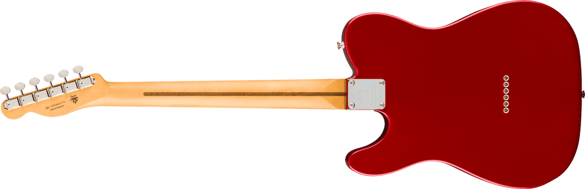 Fender 75th Anniversary Player II Telecaster Candy Apple Red — body and neck rear view