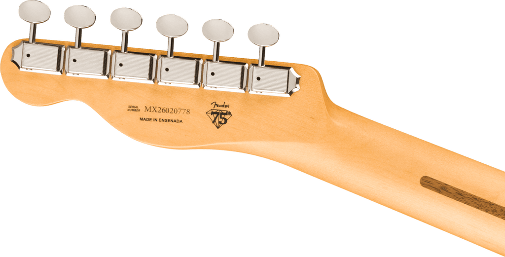 Fender 75th Anniversary Player II Telecaster Candy Apple Red — headstock rear