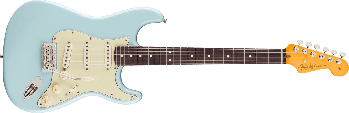 Fender Limited Edition American Professional Classic Stratocaster Silent System, Rosewood Fingerboard, Daphne Blue