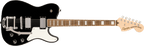Squier Paranormal Troublemaker Telecaster Deluxe Bigsby Electric Guitar, Laurel Fingerboard, Black