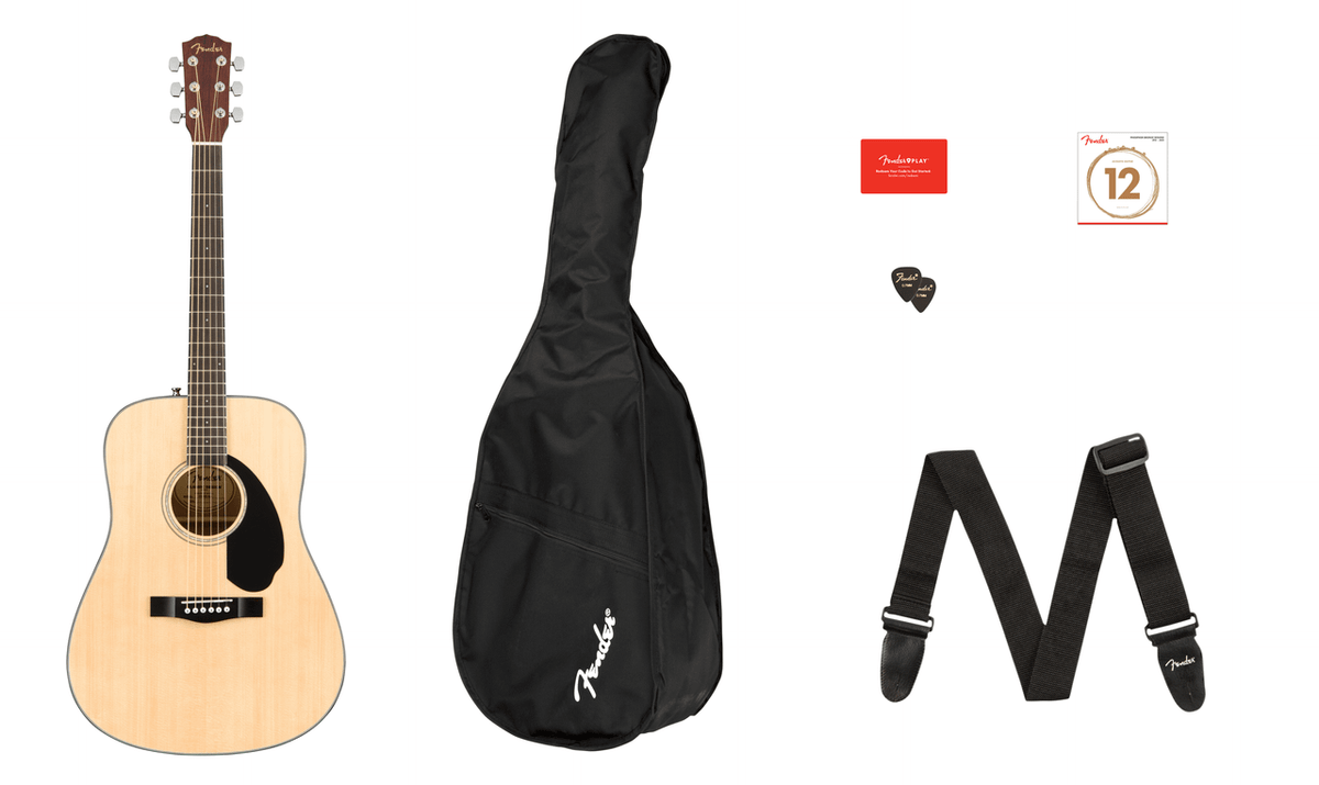 Fender CD-60S DREADNOUGHT PACK V2, NATURAL