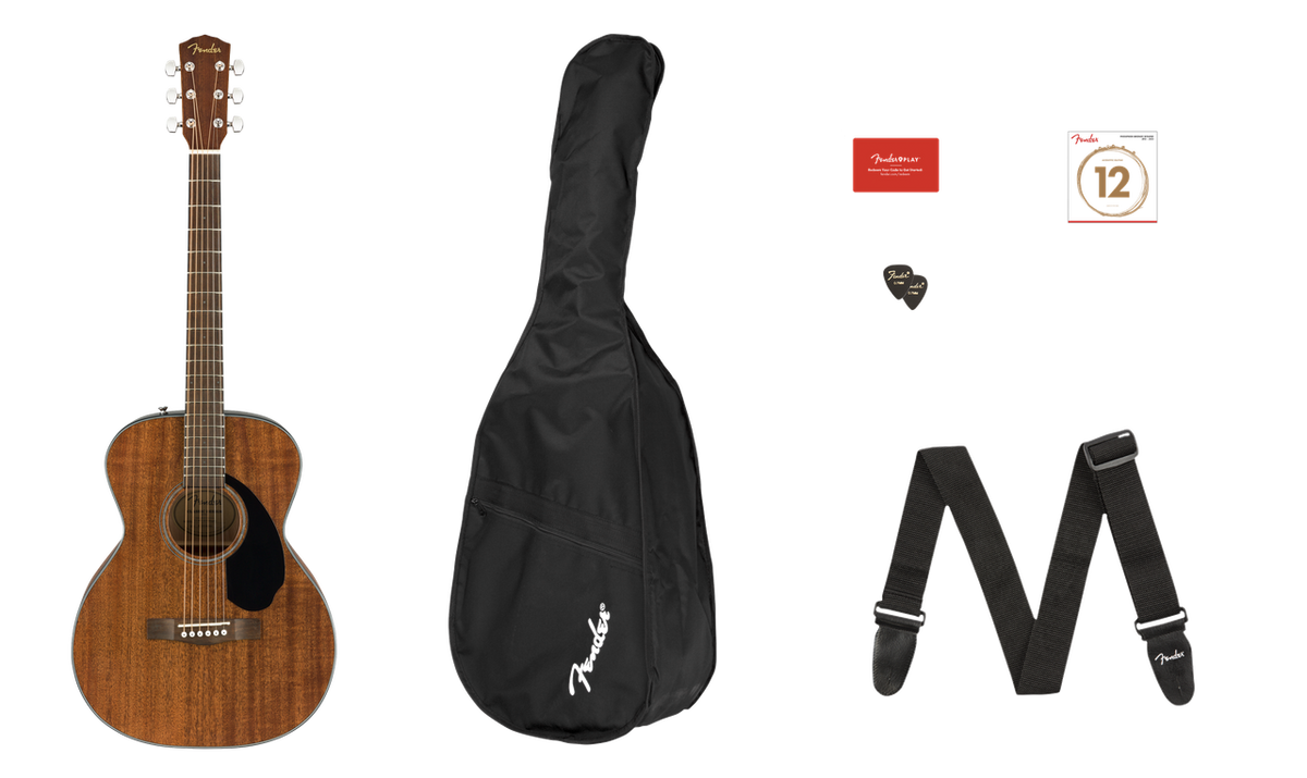 Fender CC-60S Concert Pack V2, All-Mahogany