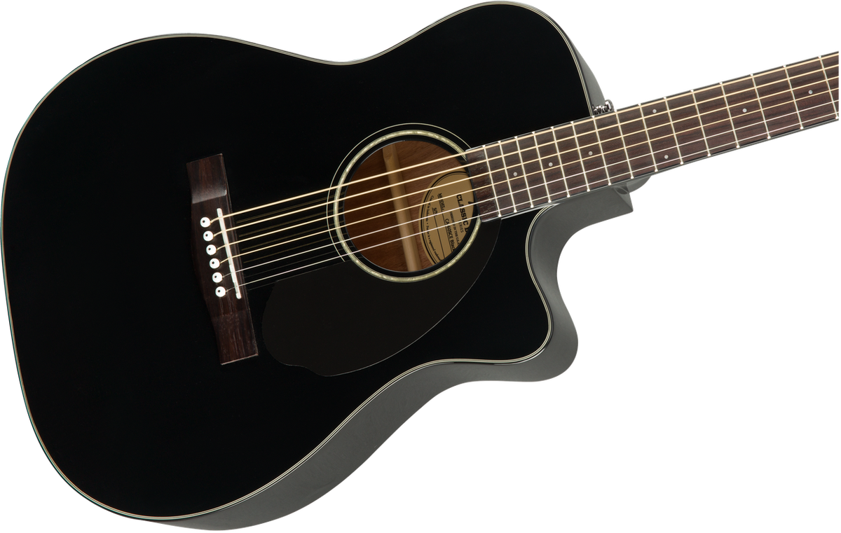 Fender CC-60SCE Concert, Walnut Fingerboard, Black