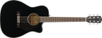 Fender CC-60SCE Concert, Walnut Fingerboard, Black