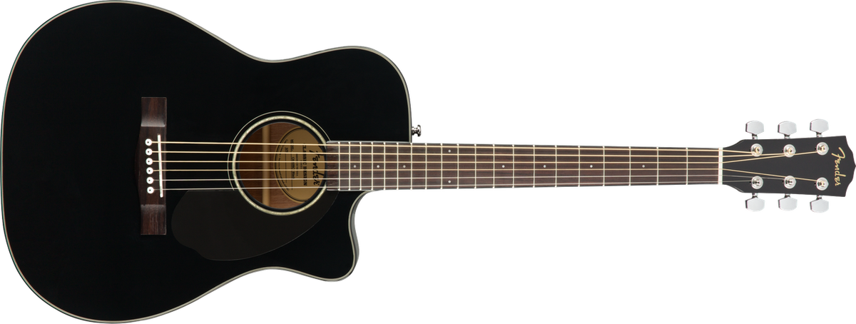 Fender CC-60SCE Concert, Walnut Fingerboard, Black