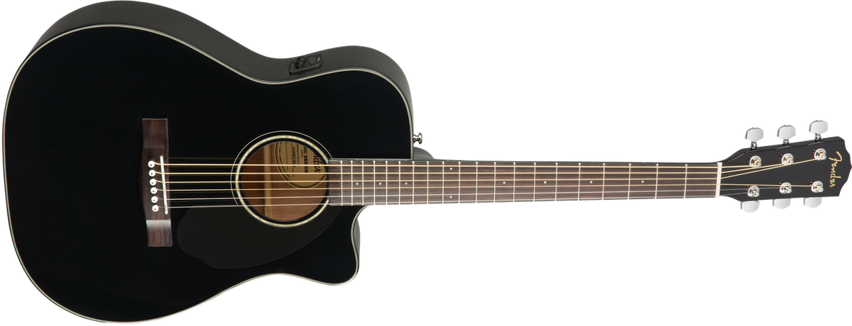 Fender CC-60SCE Concert, Walnut Fingerboard, Black
