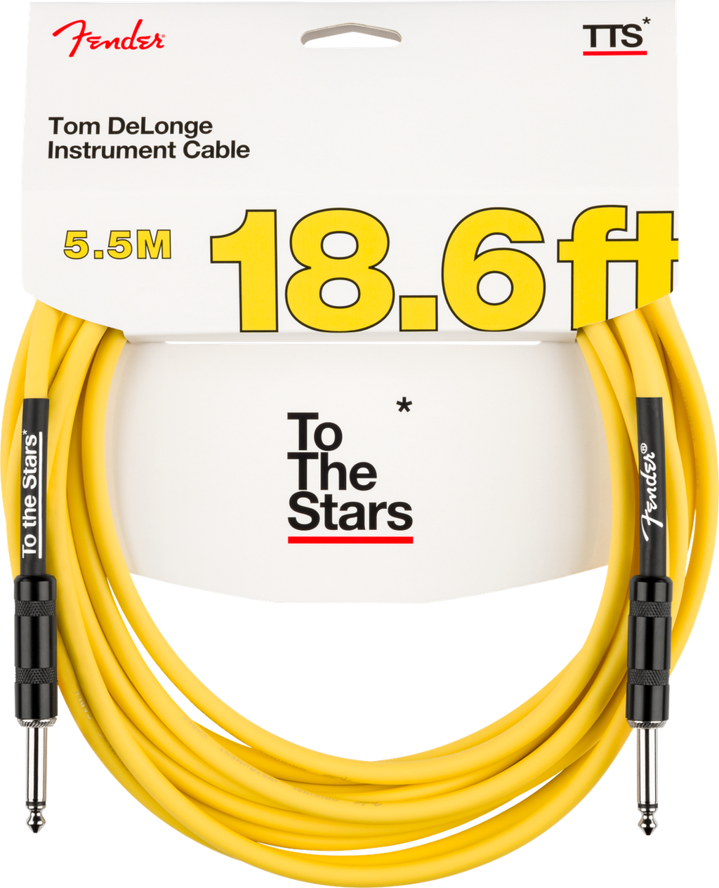 Tom DeLonge 18.6' To The Stars Instrument Cable, Graffiti Yellow