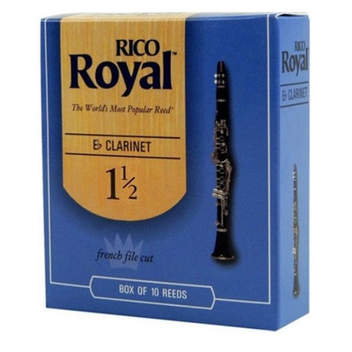Rico Royal E Flat Clarinet Reeds, box of 10.