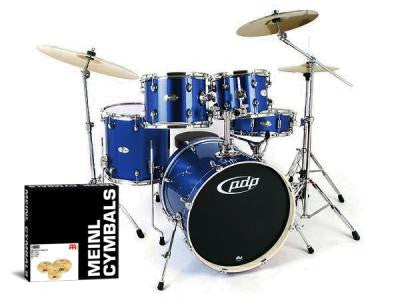 PDP Mainstage 5-piece Drum Set with Hardware & Meinl HCS Cymbal Pack