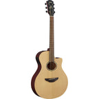 Yamaha APX600FM Thinline Acoustic-Electric Guitar - Flamed Maple Amber, view 3