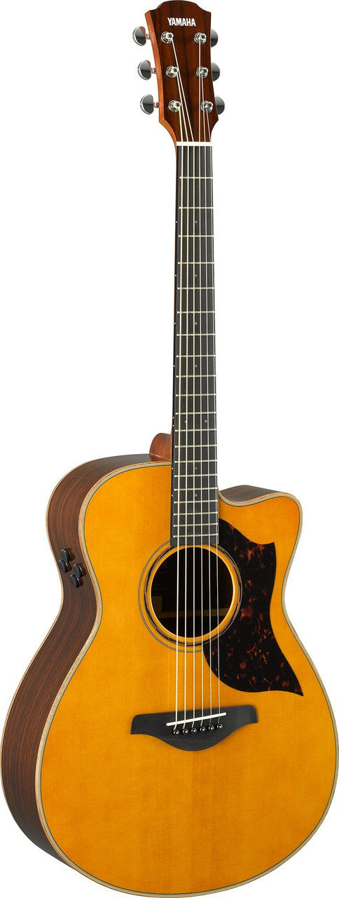 Yamaha AC3R ARE Concert Cutaway Acoustic-Electric Guitar - Vintage Natural, view 3