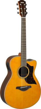Yamaha AC1M Concert Cutaway Acoustic-Electric Guitar - Vintage Natural, view 4