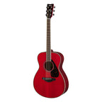 Yamaha FS820 Concert in Natural, back view showing the mahogany back and matt nato neck
