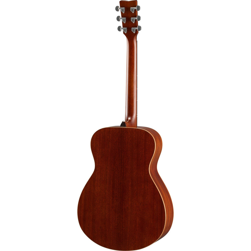 Yamaha FS850 in Natural, back view of the mahogany back and sides