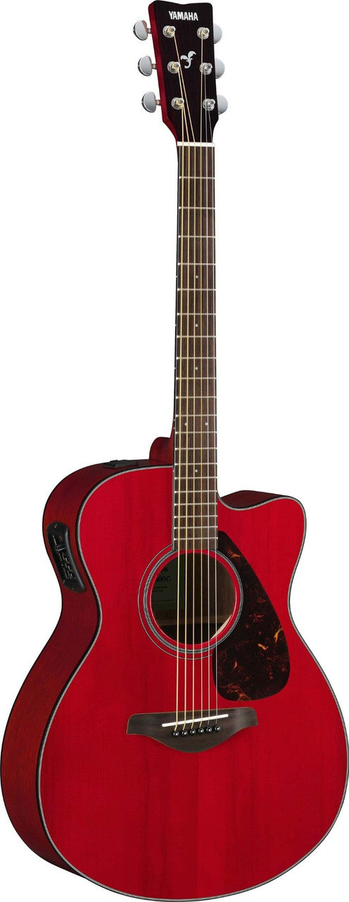Yamaha FSX800C Concert Cutaway Acoustic-Electric Guitar - Ruby Red