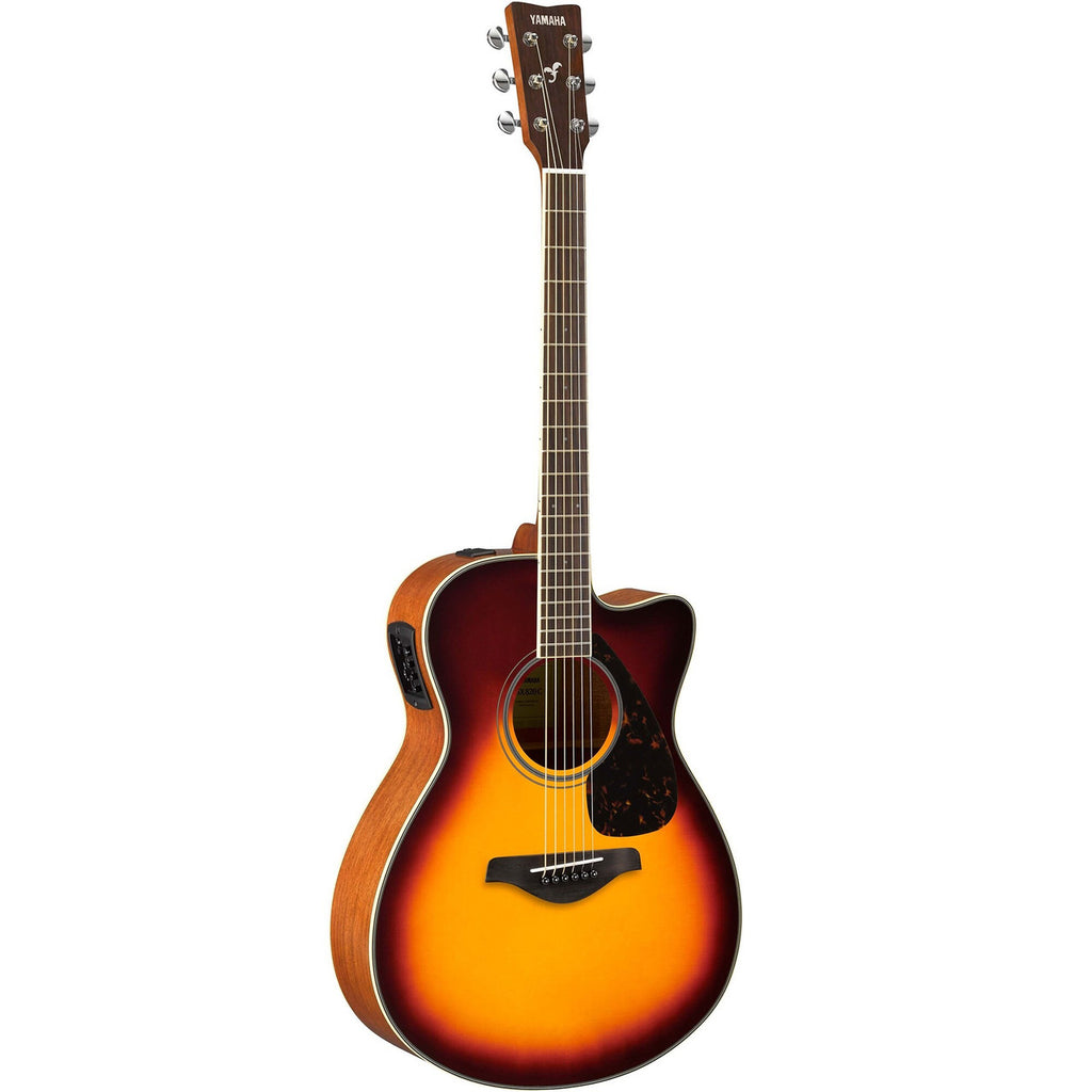 Yamaha FSX820C Concert Cutaway Acoustic-Electric Guitar - Natural, view 3