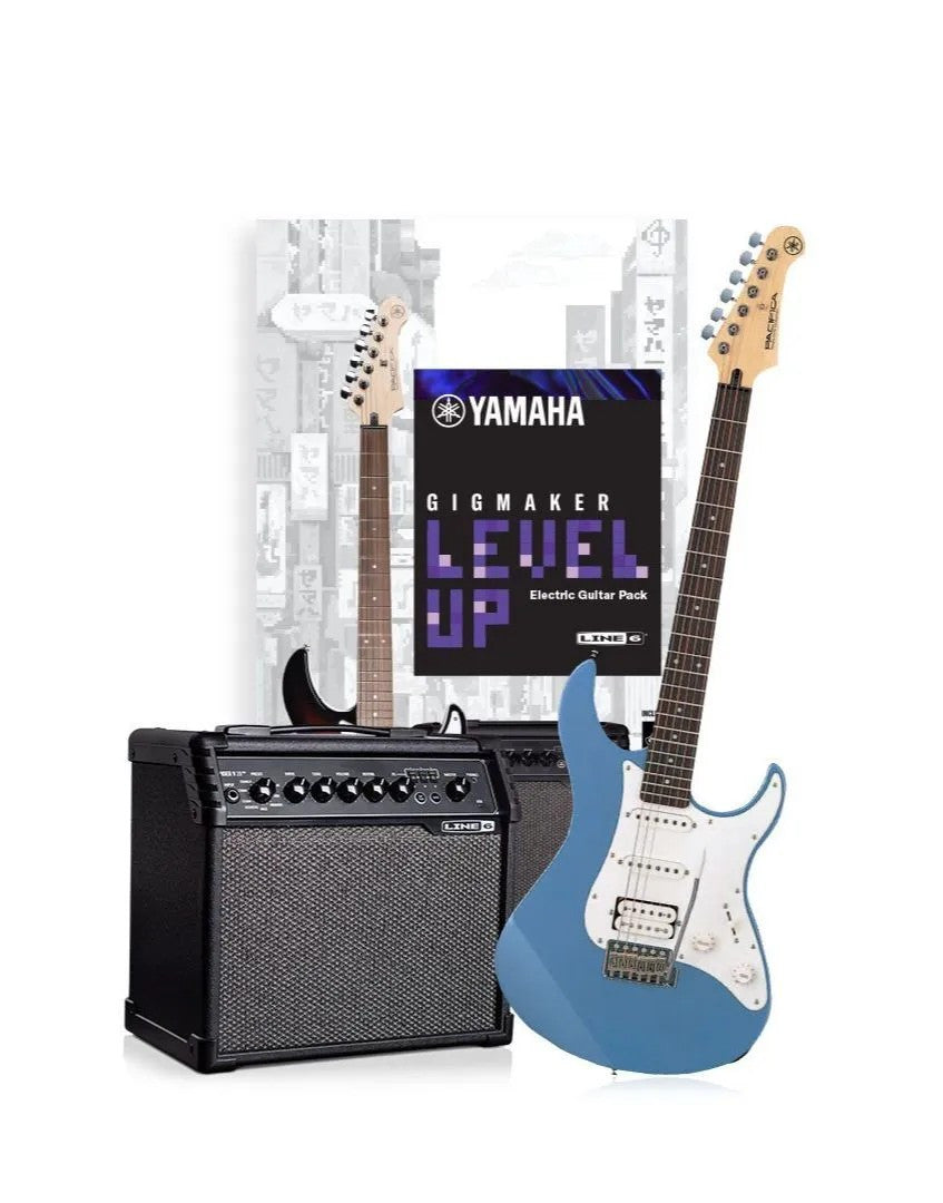 Yamaha Gigmaker Level Up Electric Guitar Package - Lake Placid Blue