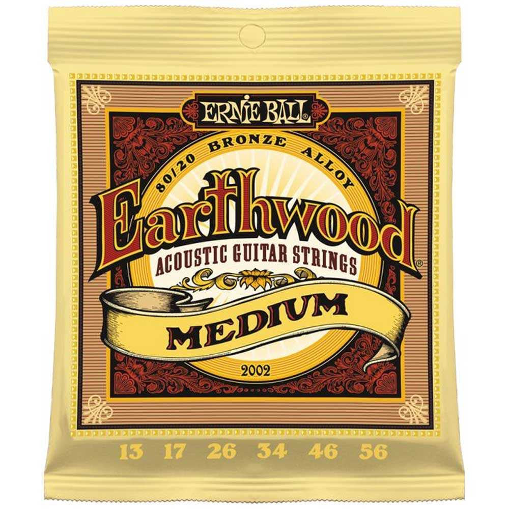 Ernie Ball 13-56 Earthwood Medium Acoustic Guitar Strings
