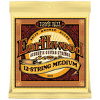 Ernie, Ball, 11-52, Earthwood, Medium, 12-String, Acoustic, Guitar, Strings