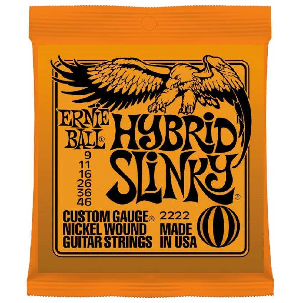 Ernie Ball 09-46 Nickel Wound Hybrid Slinky Electric Guitar Strings