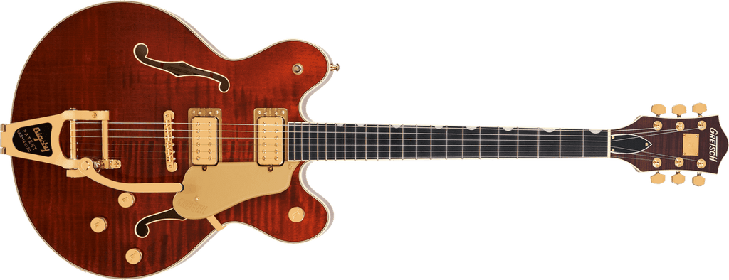 Gretsch Broadkaster® LX Figured Center Block with String-Thru Bigsby® and Gold Hardware