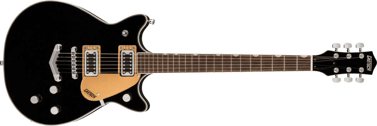 Gretsch G5222 ELECTROMATIC DOUBLE JET BT WITH V-STOPTAIL Laurel Fingerboard, Black