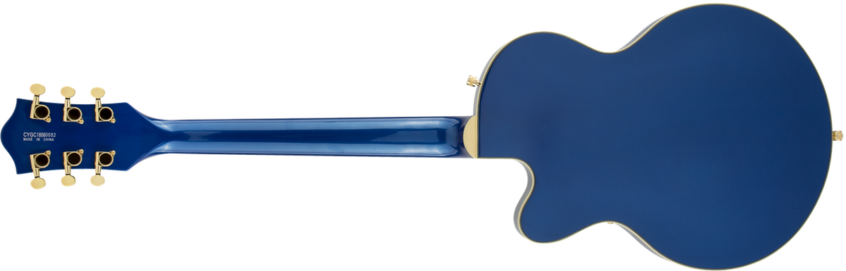 GRETSCH G5655TG ELECTROMATIC CENTER BLOCK JR. SINGLE-CUT WITH BIGSBY AND GOLD HARDWARE AZURE METALLIC