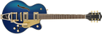 GRETSCH G5655TG ELECTROMATIC CENTER BLOCK JR. SINGLE-CUT WITH BIGSBY AND GOLD HARDWARE AZURE METALLIC