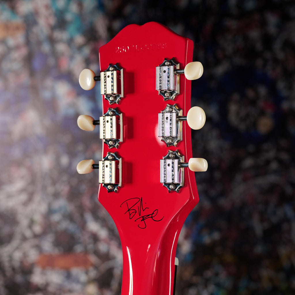 Billie Joe Armstrong signature on the back of the headstock