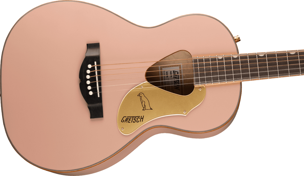 Grestch G5021E Rancher Penguin Parlor Acoustic/Electric, Shell Pink