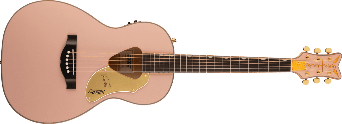 Grestch G5021E Rancher Penguin Parlor Acoustic/Electric, Shell Pink
