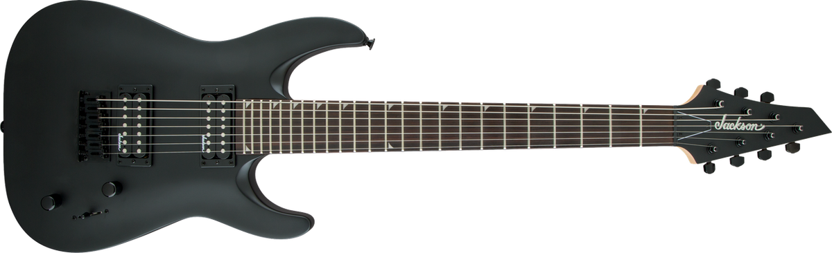 Fender JS Series Dinky Arch Top JS22-7 DKA HT, Amaranth Fingerboard, Satin Black