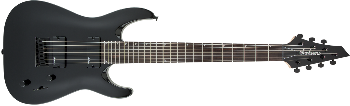 Jackson JS Series Dinky Arch Top JS22-7 DKA HT, Amaranth Fingerboard, Gloss Black