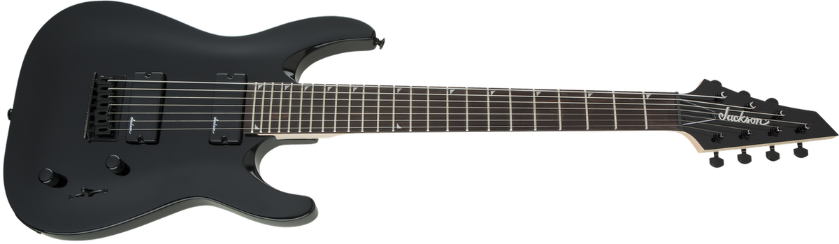 Jackson JS Series Dinky Arch Top JS22-7 DKA HT, Amaranth Fingerboard, Gloss Black