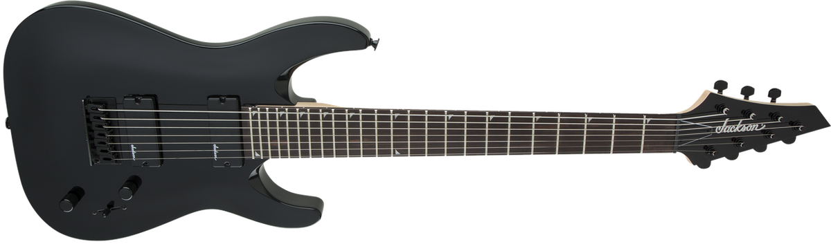 Jackson JS Series Dinky Arch Top JS22-7 DKA HT, Amaranth Fingerboard, Gloss Black