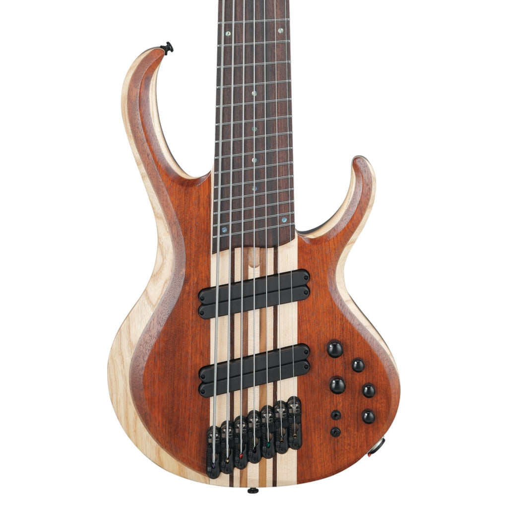 Ibanez BTB7MSNML 7 String Electric Bass Guitar Natural Mocha Low Gloss