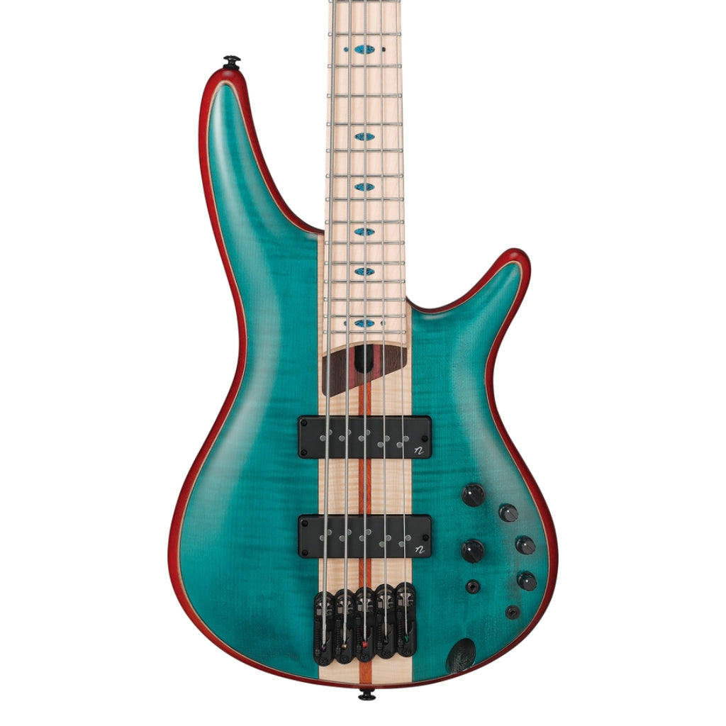 Ibanez SR1425BCGL 5 String Electric Bass Guitar Caribbean Green Low Gloss